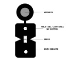 Ftth Self Support Cable G657A 2Core FRP LSZH