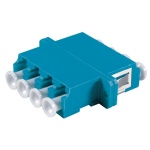 LC SM Quad Plastic Fiber Optic Adapter