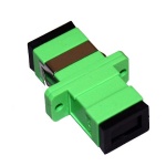 SC APC SM Sinplex Plastic Fiber Optic Adapter