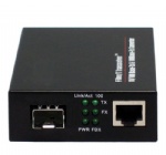 10-100 Base SFP Slot Media Converter to RJ45 20K